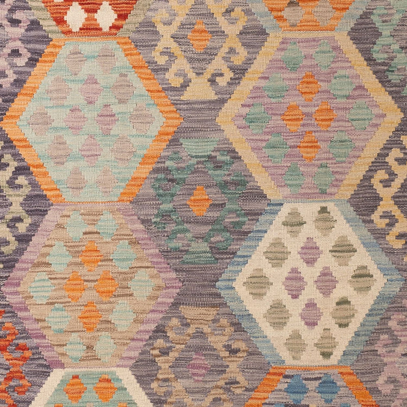 Kelim Carpet - Splash - 297 x 204 cm - flerfärgad