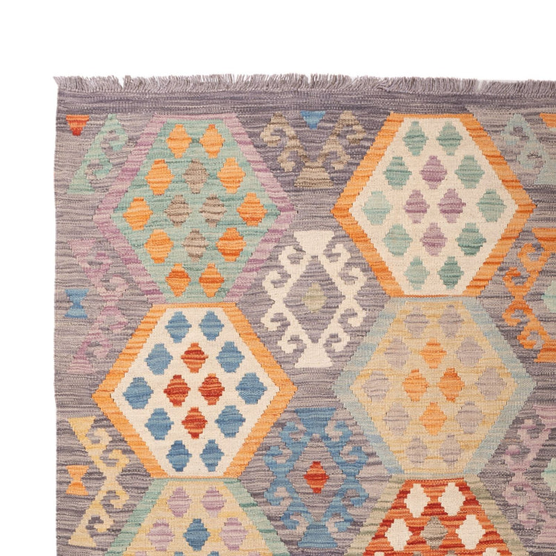 Kelim Carpet - Splash - 297 x 204 cm - flerfärgad