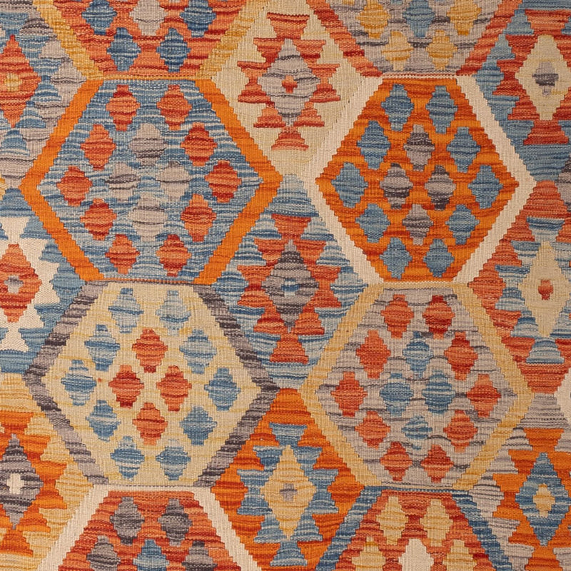 Kelim Carpet - Splash - 292 x 203 cm - flerfärgad