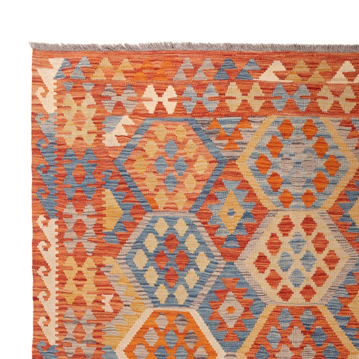 Kelim Carpet - Splash - 292 x 203 cm - flerfärgad