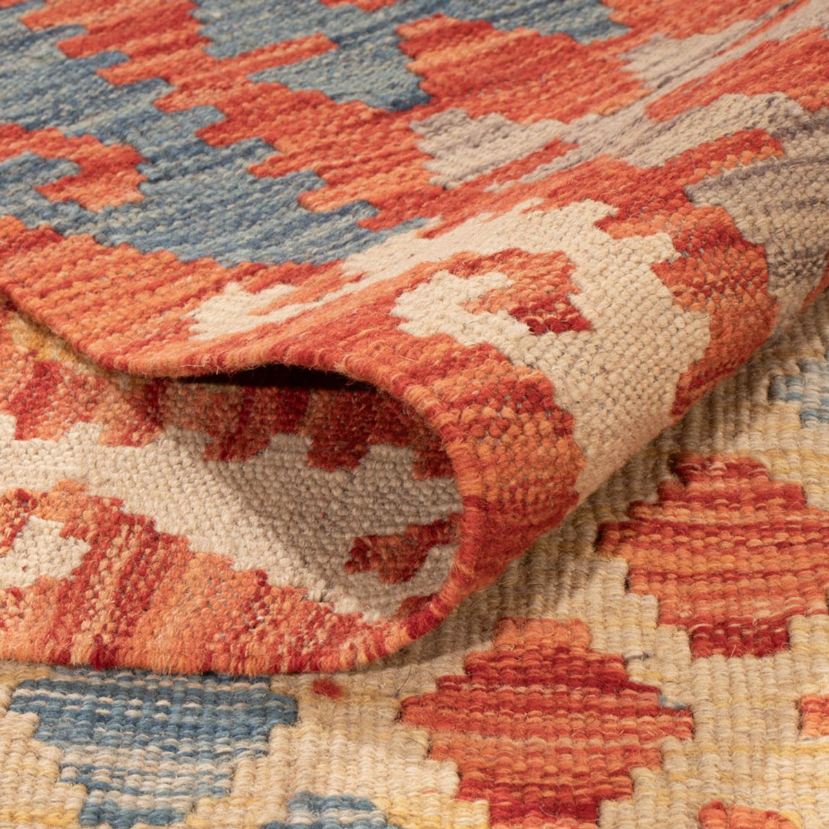 Kelim Carpet - Splash - 292 x 203 cm - flerfärgad