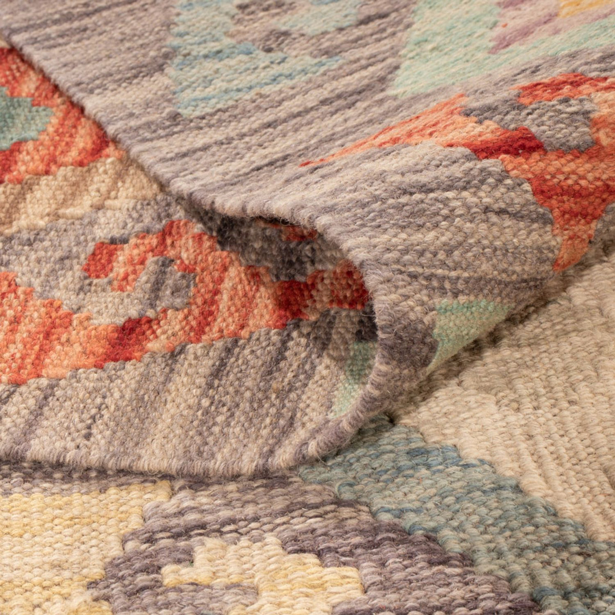 Kelim Carpet - Splash - 298 x 199 cm - flerfärgad