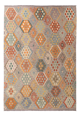 Kelim Carpet - Splash - 298 x 207 cm - flerfärgad
