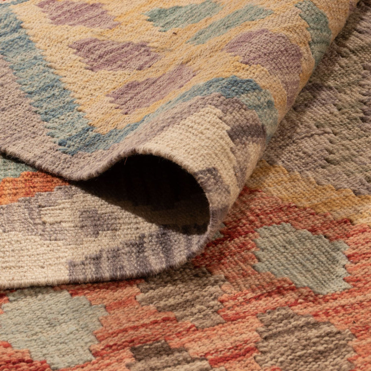 Kelim Carpet - Splash - 298 x 207 cm - flerfärgad