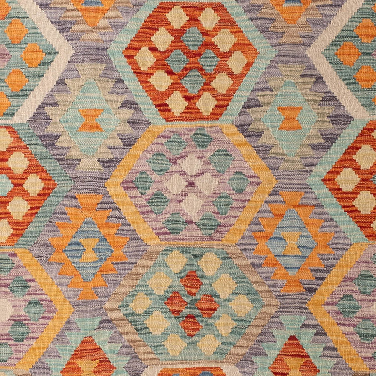 Kelim Carpet - Splash - 296 x 200 cm - flerfärgad