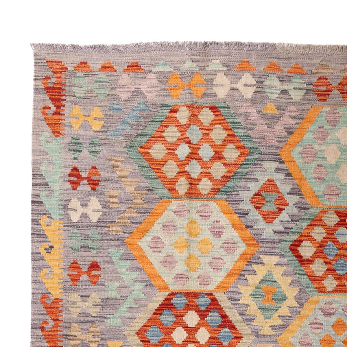 Kelim Carpet - Splash - 296 x 200 cm - flerfärgad