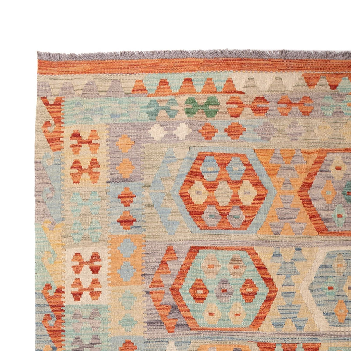 Kelim Carpet - Splash - 300 x 203 cm - flerfärgad