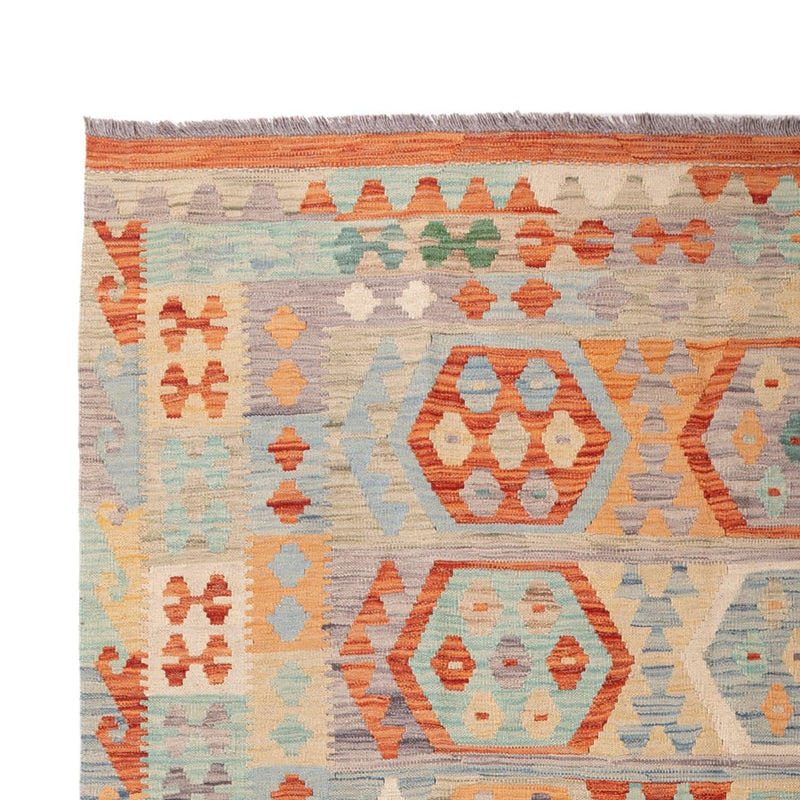 Kelim Carpet - Splash - 300 x 203 cm - flerfärgad