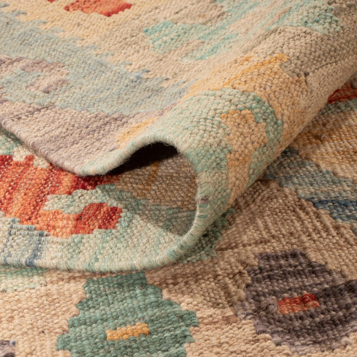 Kelim Carpet - Splash - 300 x 203 cm - flerfärgad