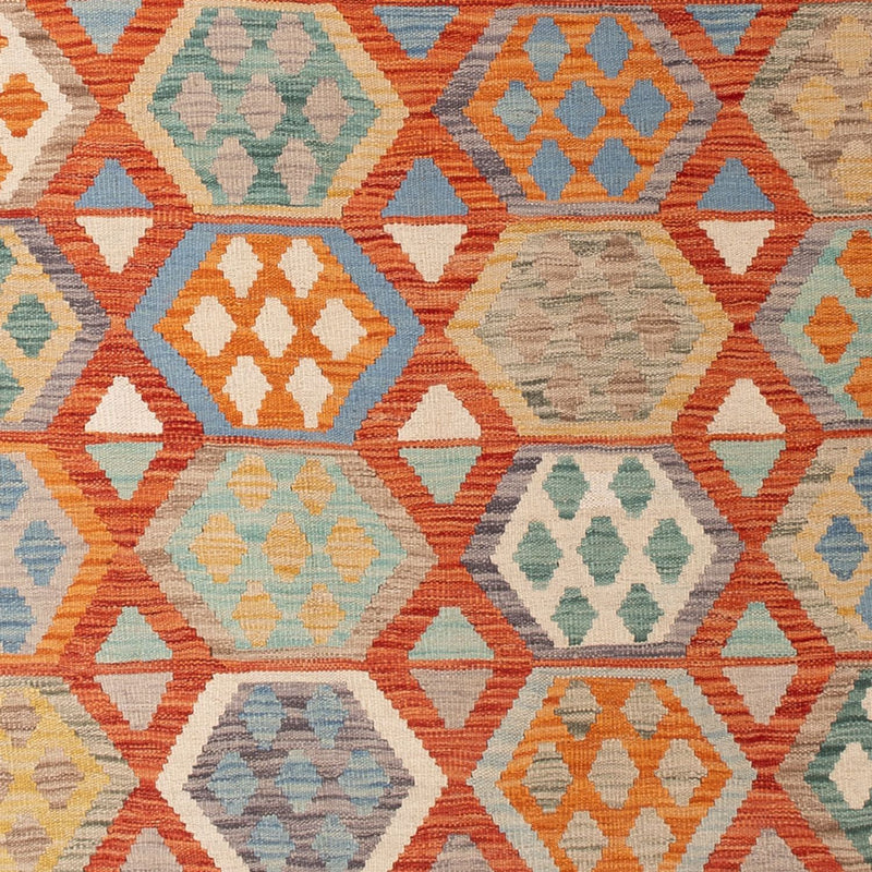 Kelim Carpet - Splash - 295 x 200 cm - flerfärgad