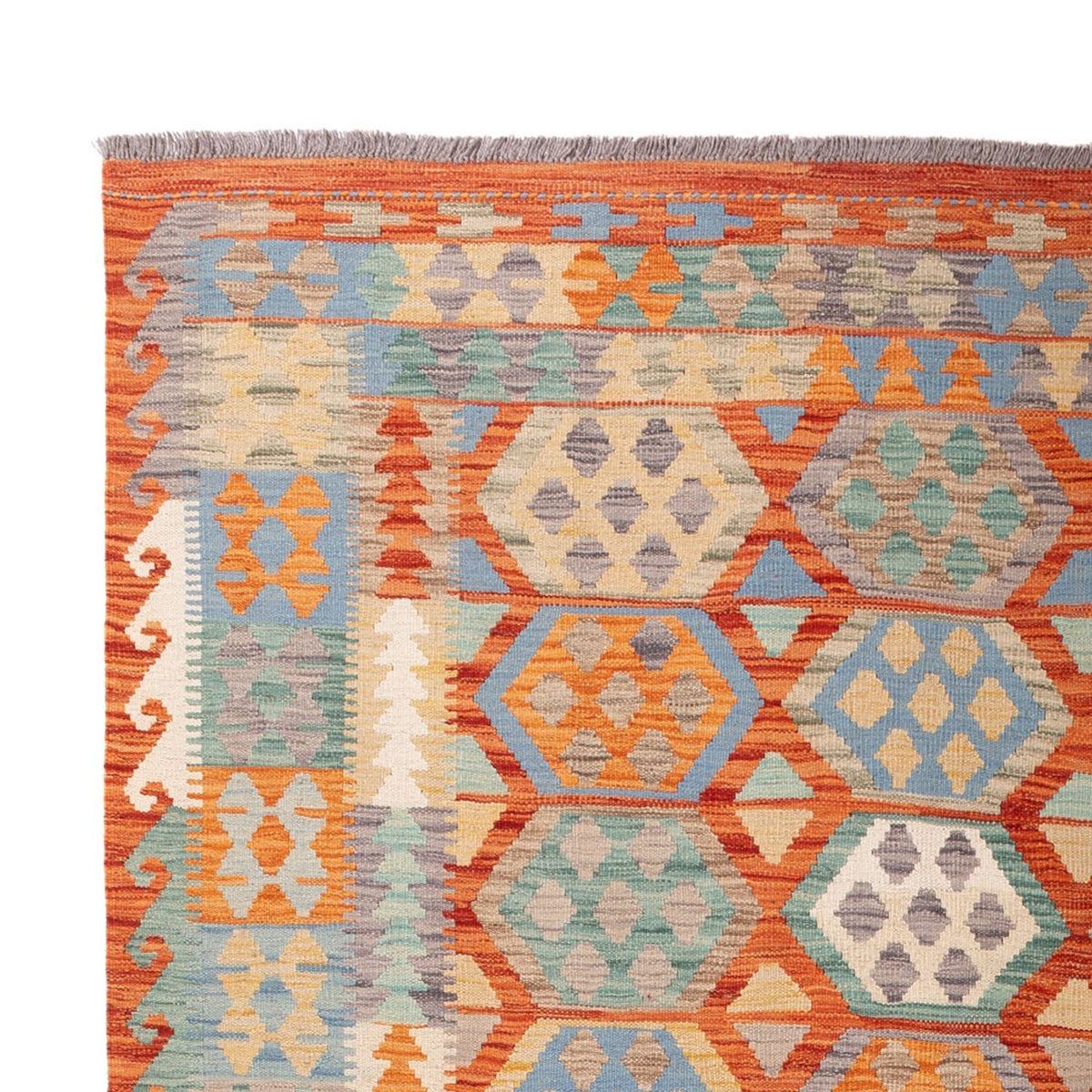 Kelim Carpet - Splash - 295 x 200 cm - flerfärgad