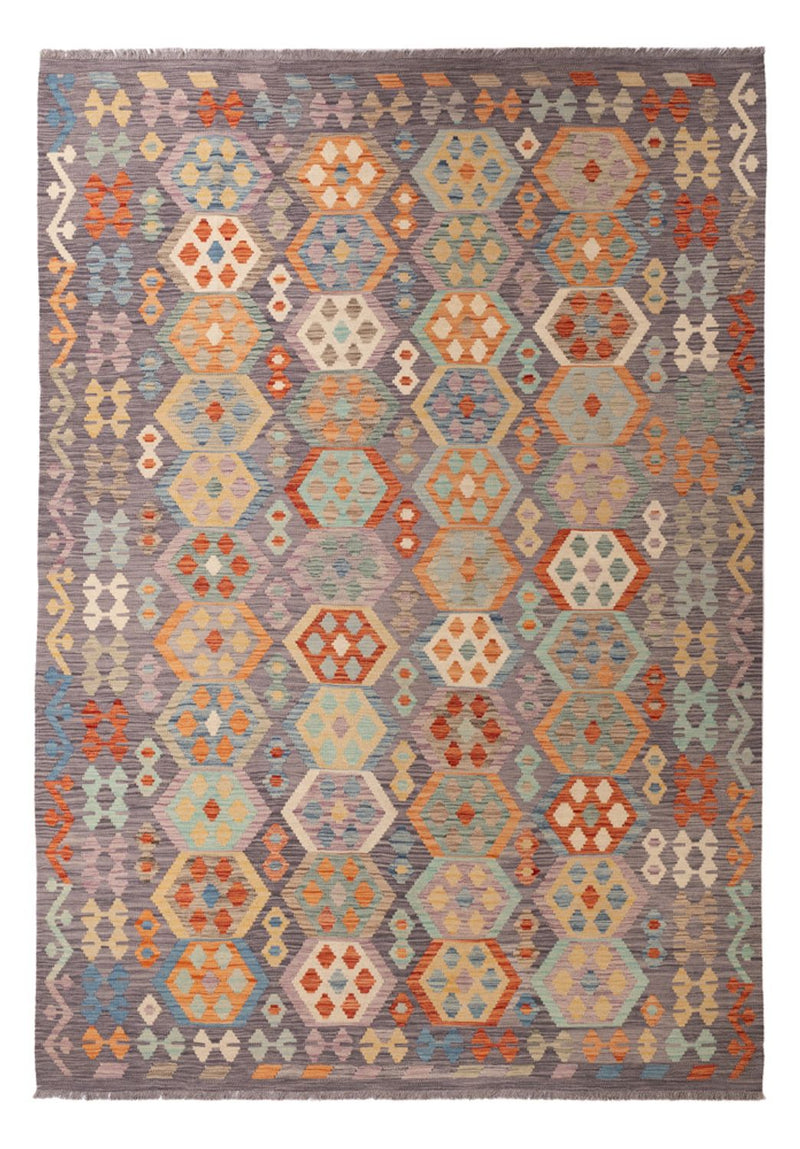 Kelim Carpet - Splash - 296 x 205 cm - flerfärgad