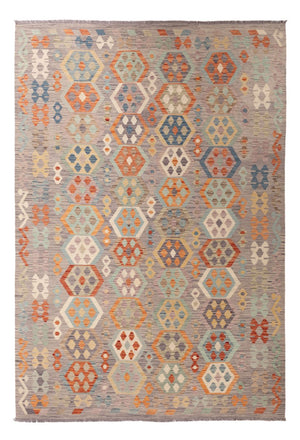 Kelim Carpet - Splash - 300 x 209 cm - flerfärgad