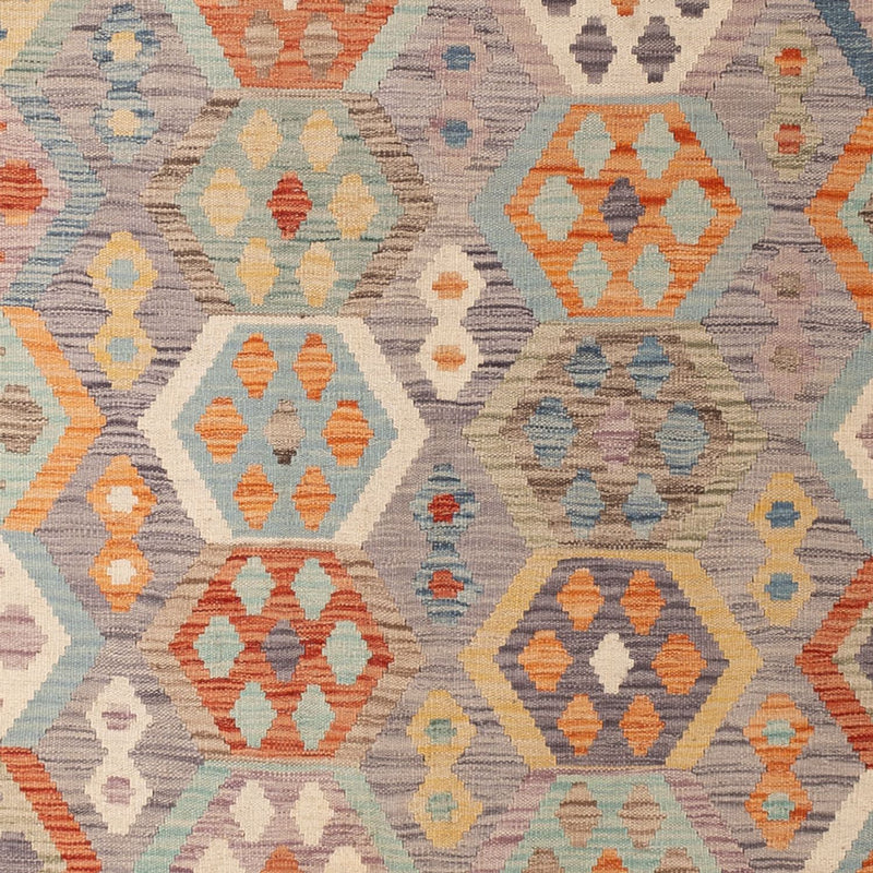 Kelim Carpet - Splash - 300 x 209 cm - flerfärgad
