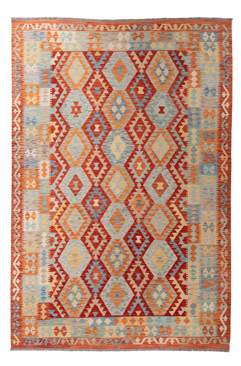 Kelim Carpet - Splash - 298 x 203 cm - flerfärgad