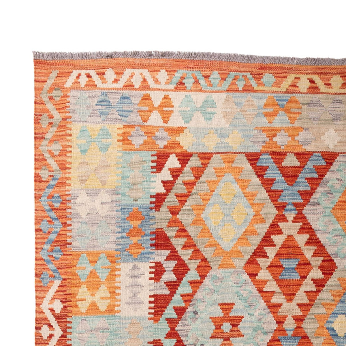 Kelim Carpet - Splash - 298 x 203 cm - flerfärgad