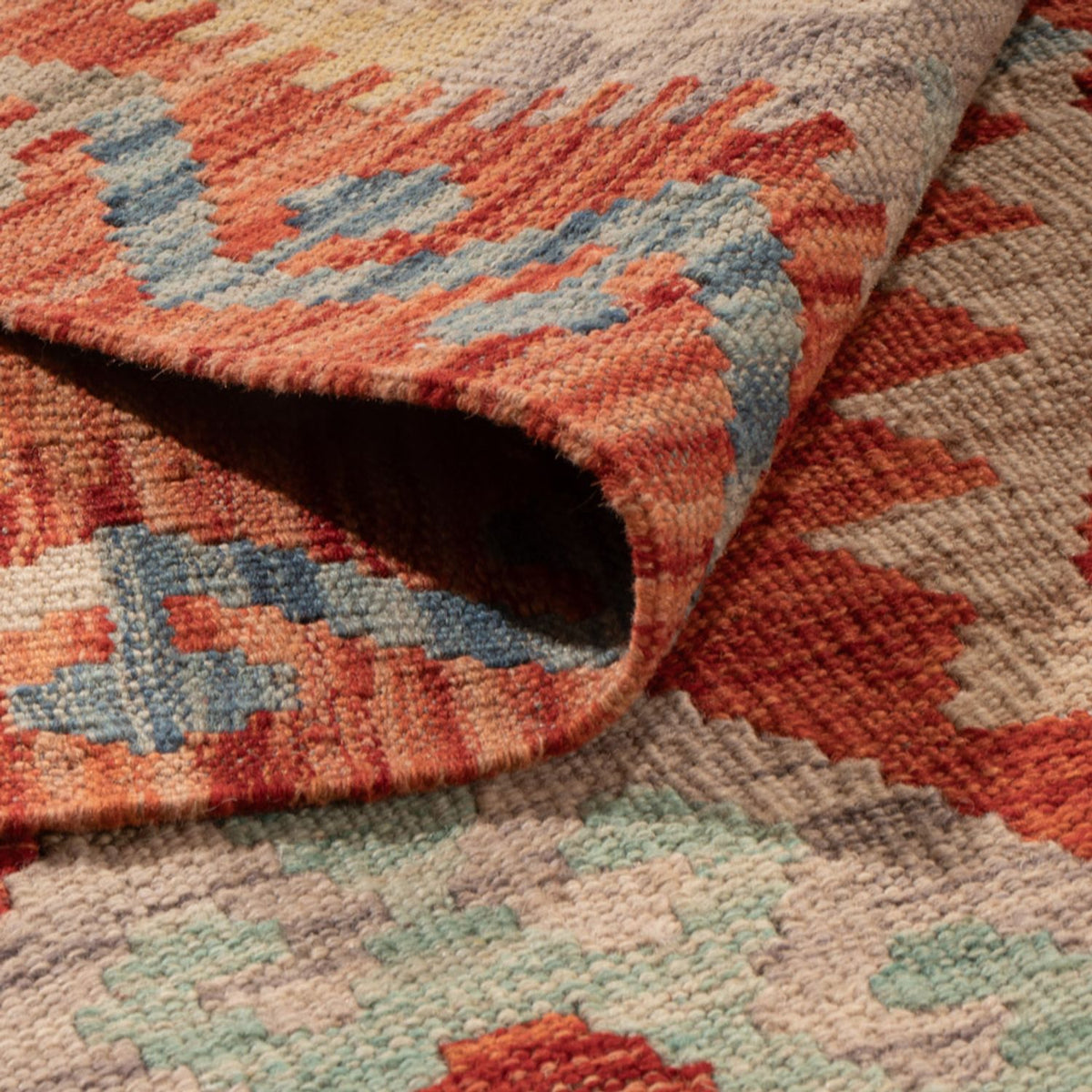 Kelim Carpet - Splash - 298 x 203 cm - flerfärgad