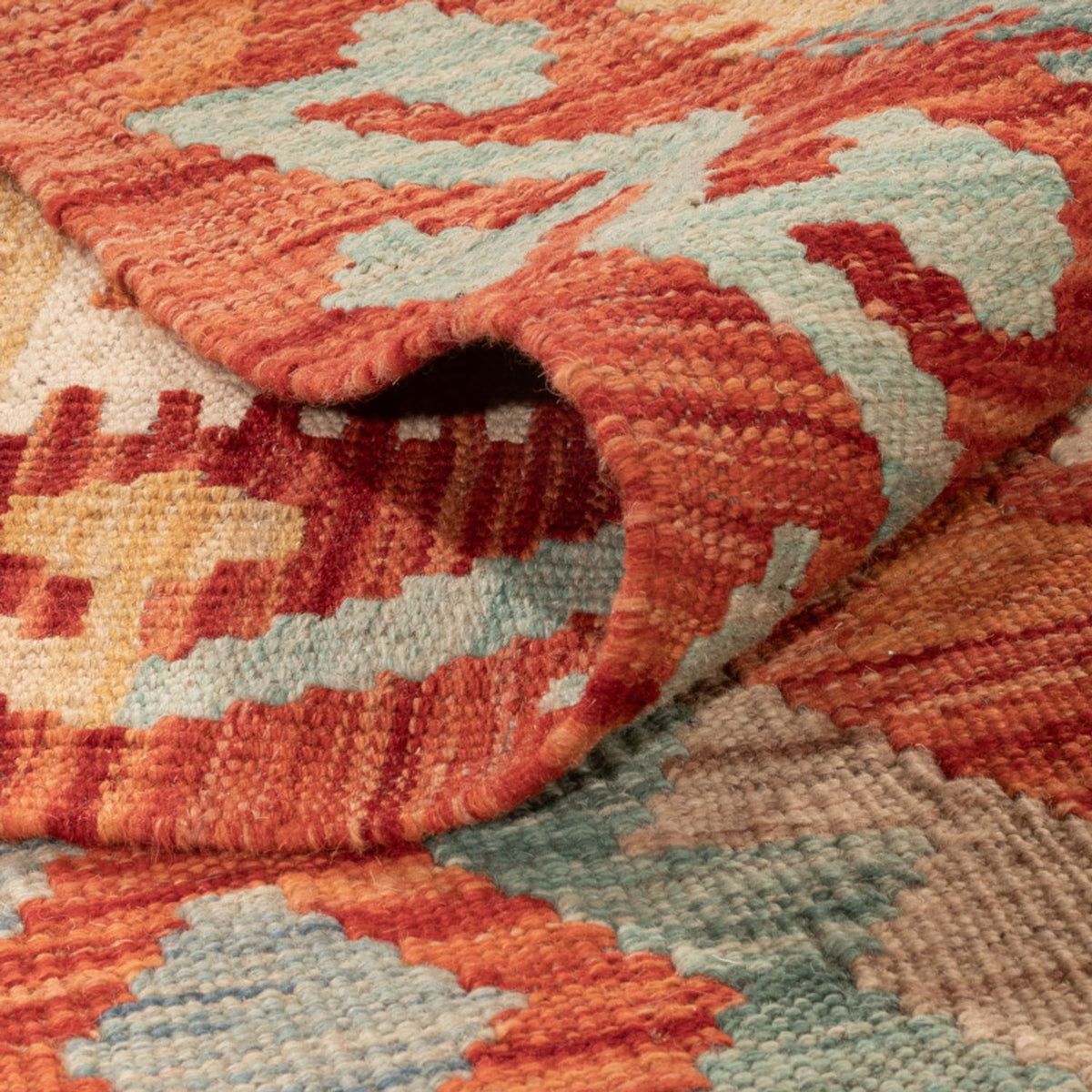 Kelim Carpet - Splash - 291 x 201 cm - flerfärgad