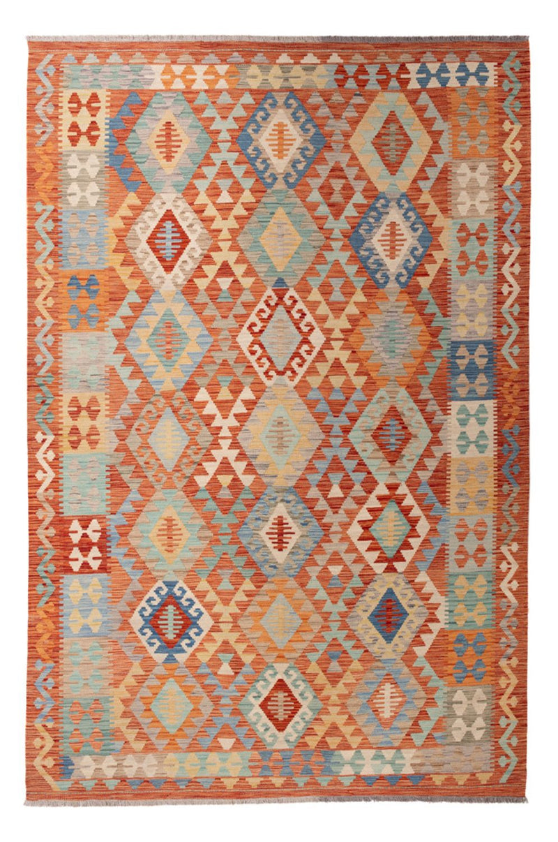 Kelim Carpet - Splash - 292 x 198 cm - flerfärgad