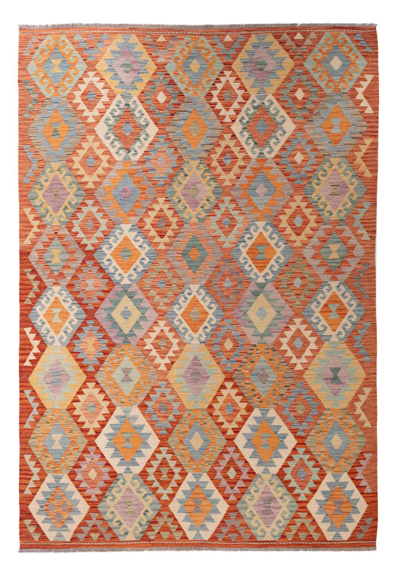 Kelim Carpet - Splash - 297 x 199 cm - flerfärgad