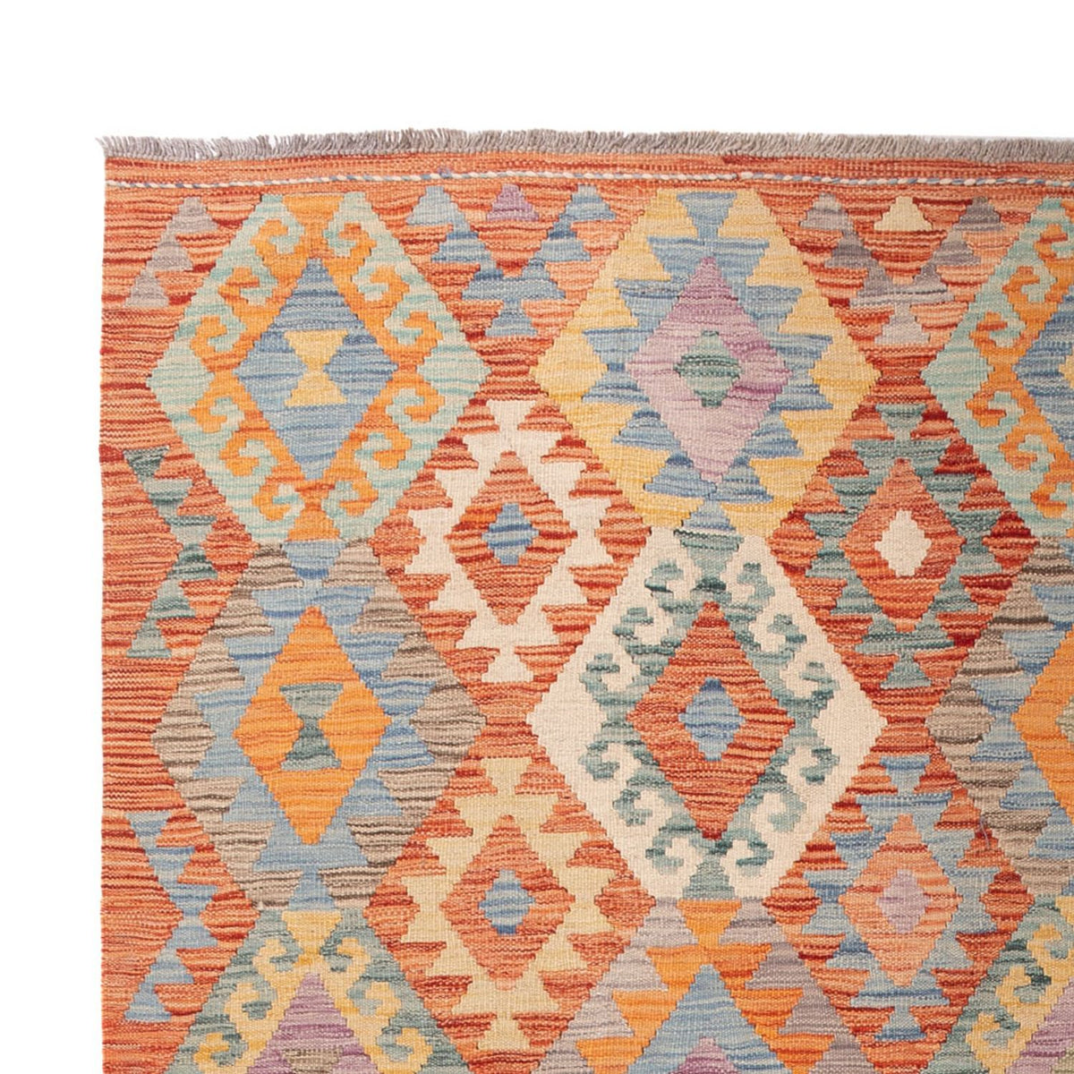 Kelim Carpet - Splash - 297 x 199 cm - flerfärgad