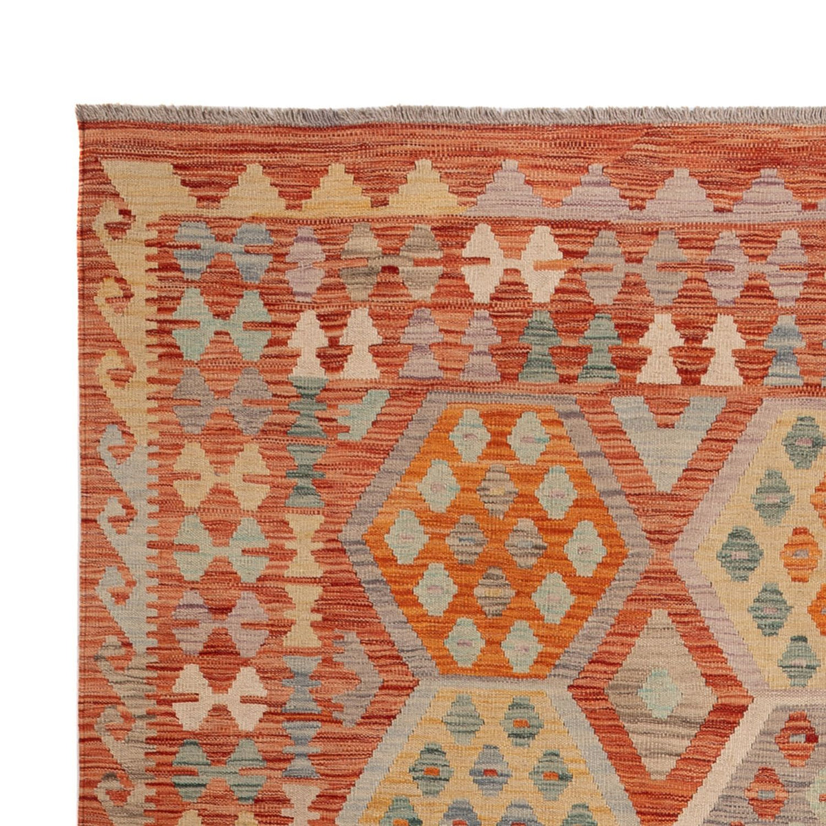 Kelim Carpet - Splash - 289 x 200 cm - flerfärgad