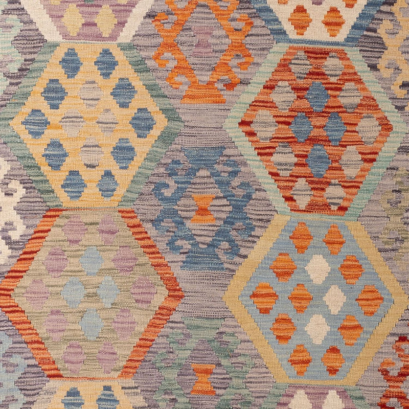 Kelim Carpet - Splash - 296 x 205 cm - flerfärgad