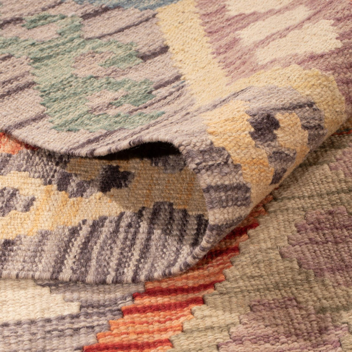 Kelim Carpet - Splash - 296 x 205 cm - flerfärgad