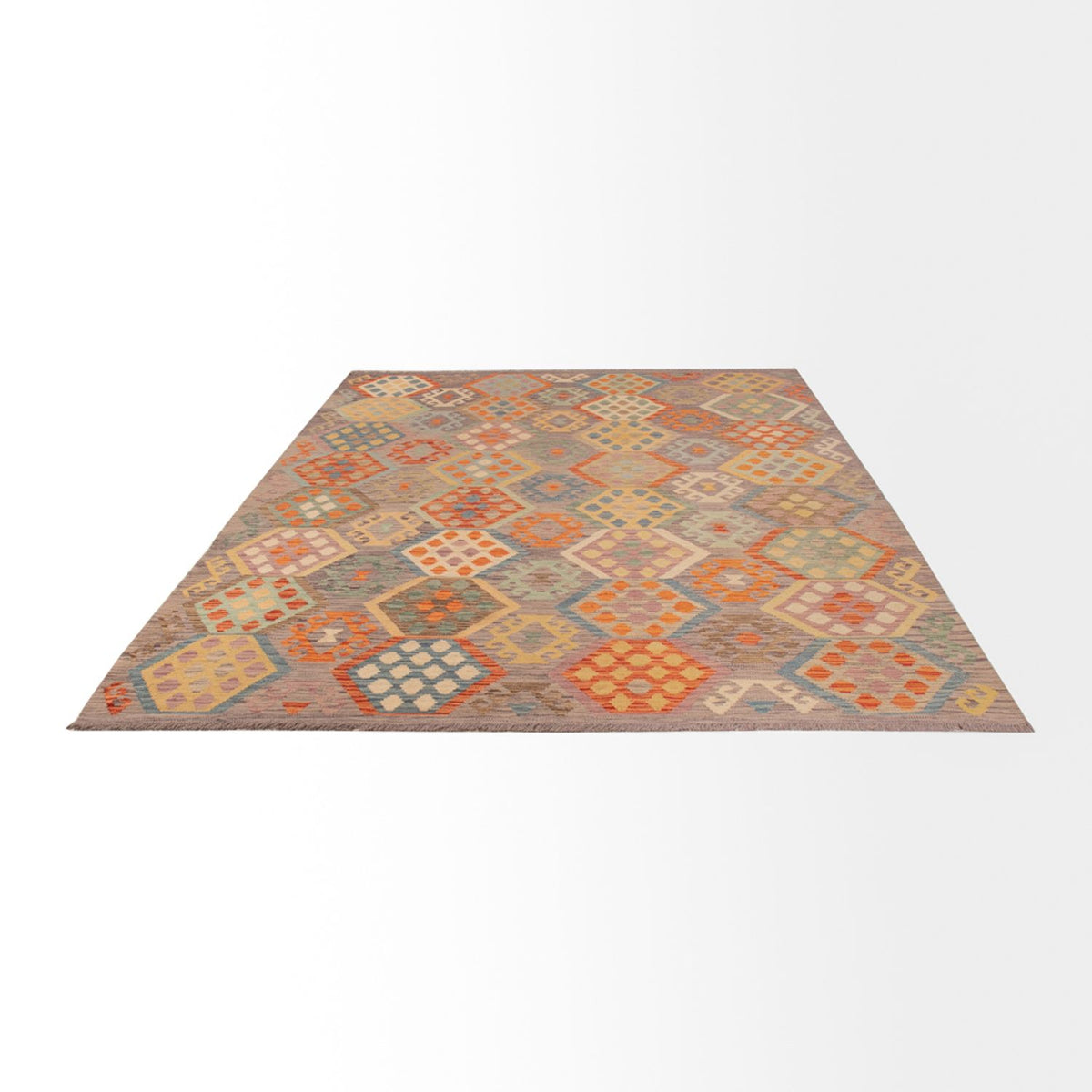 Kelim Carpet - Splash - 296 x 205 cm - flerfärgad