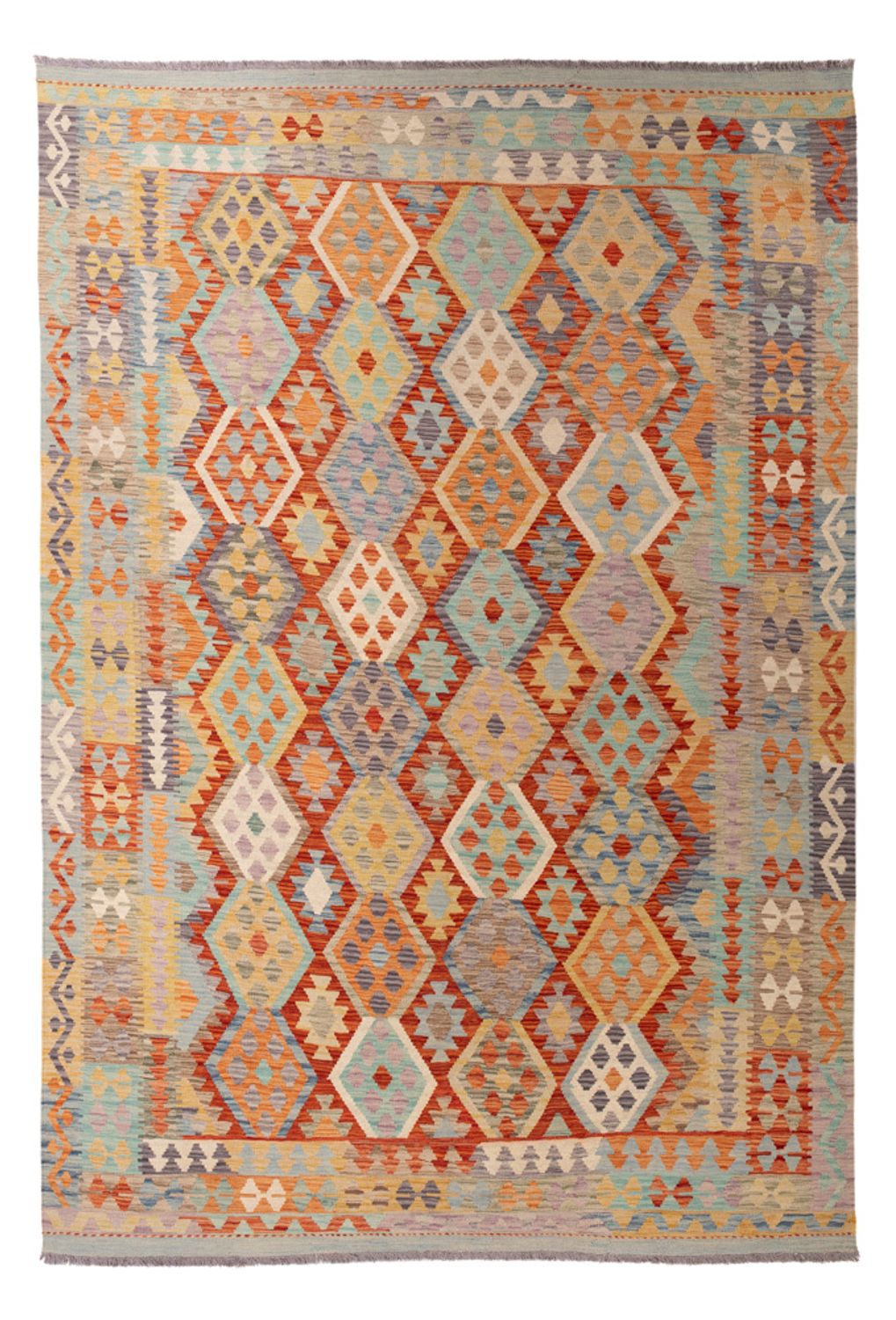 Kelim Carpet - Splash - 299 x 209 cm - flerfärgad