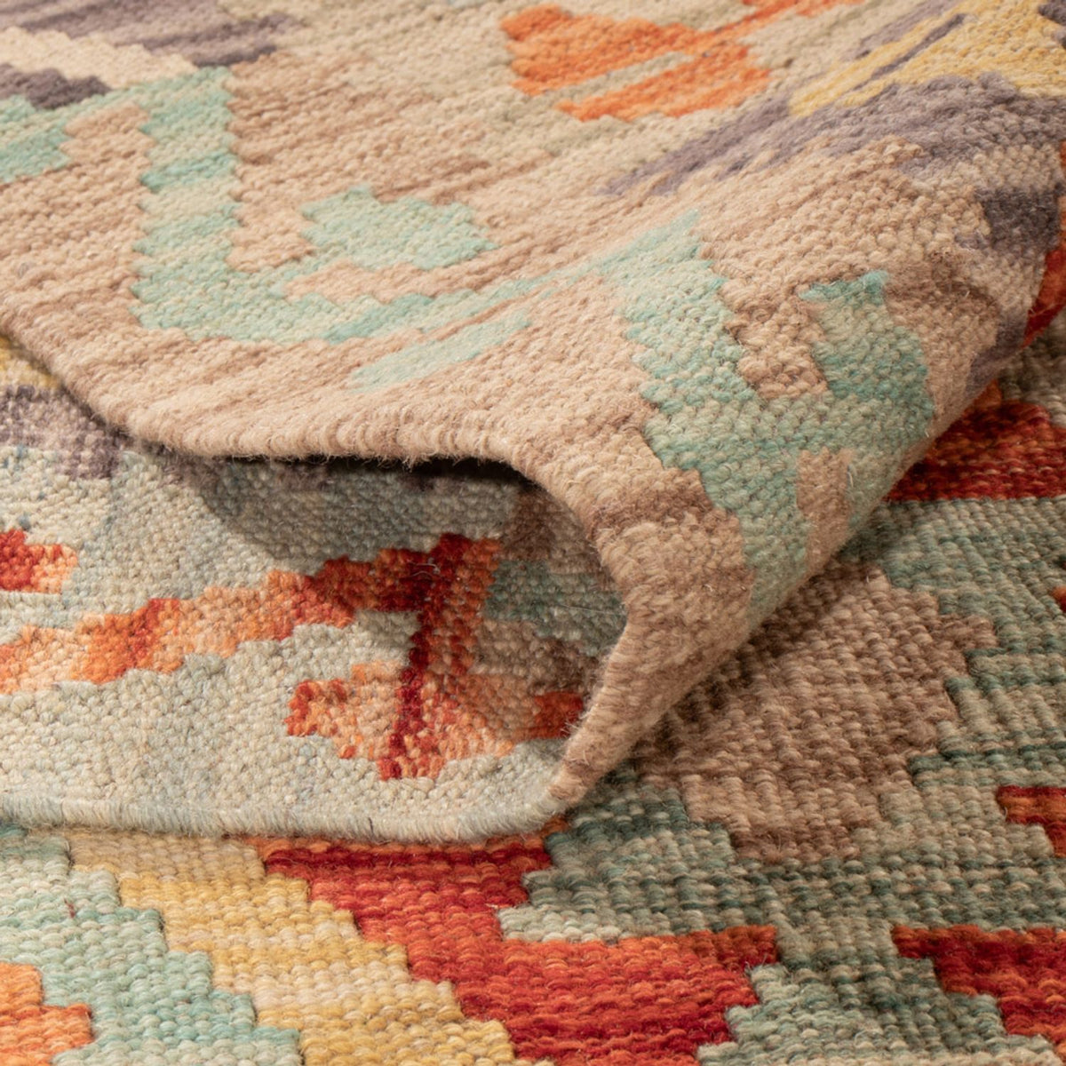 Kelim Carpet - Splash - 299 x 209 cm - flerfärgad