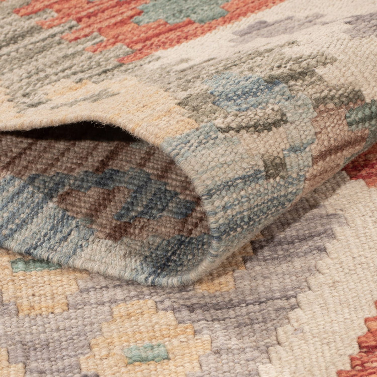 Kelim Carpet - Splash - 187 x 119 cm - flerfärgad