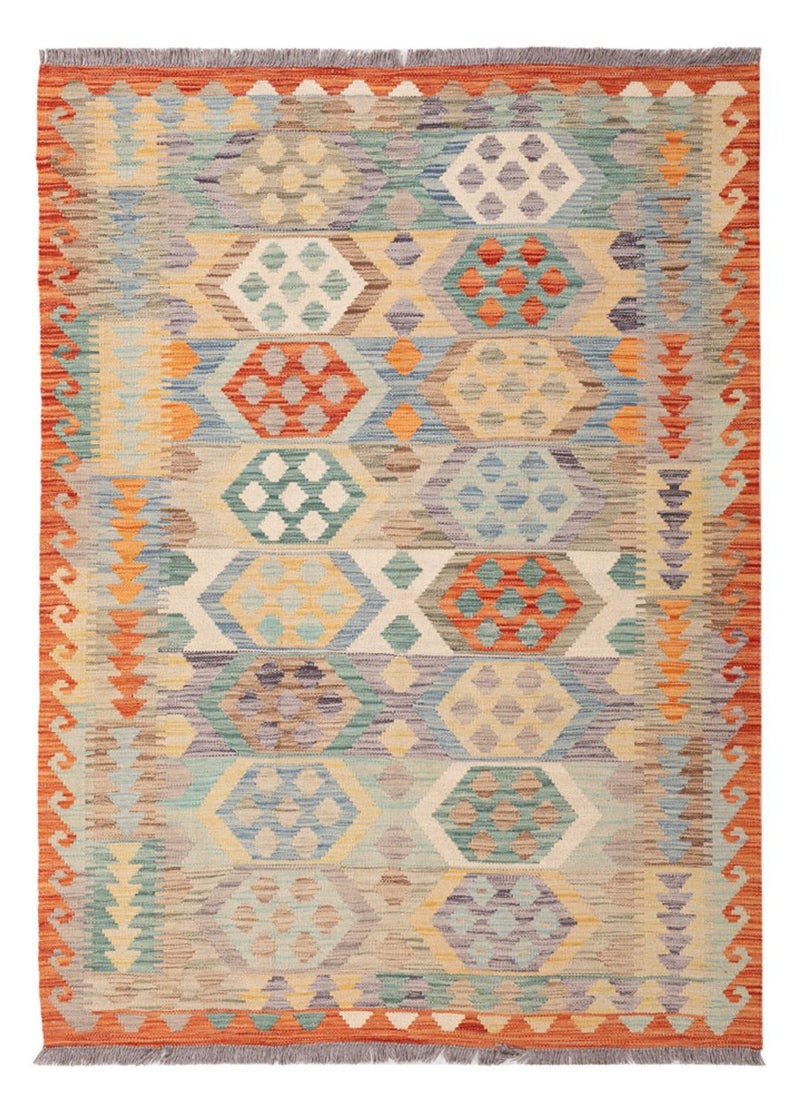 Kelim Carpet - Splash - 179 x 126 cm - flerfärgad