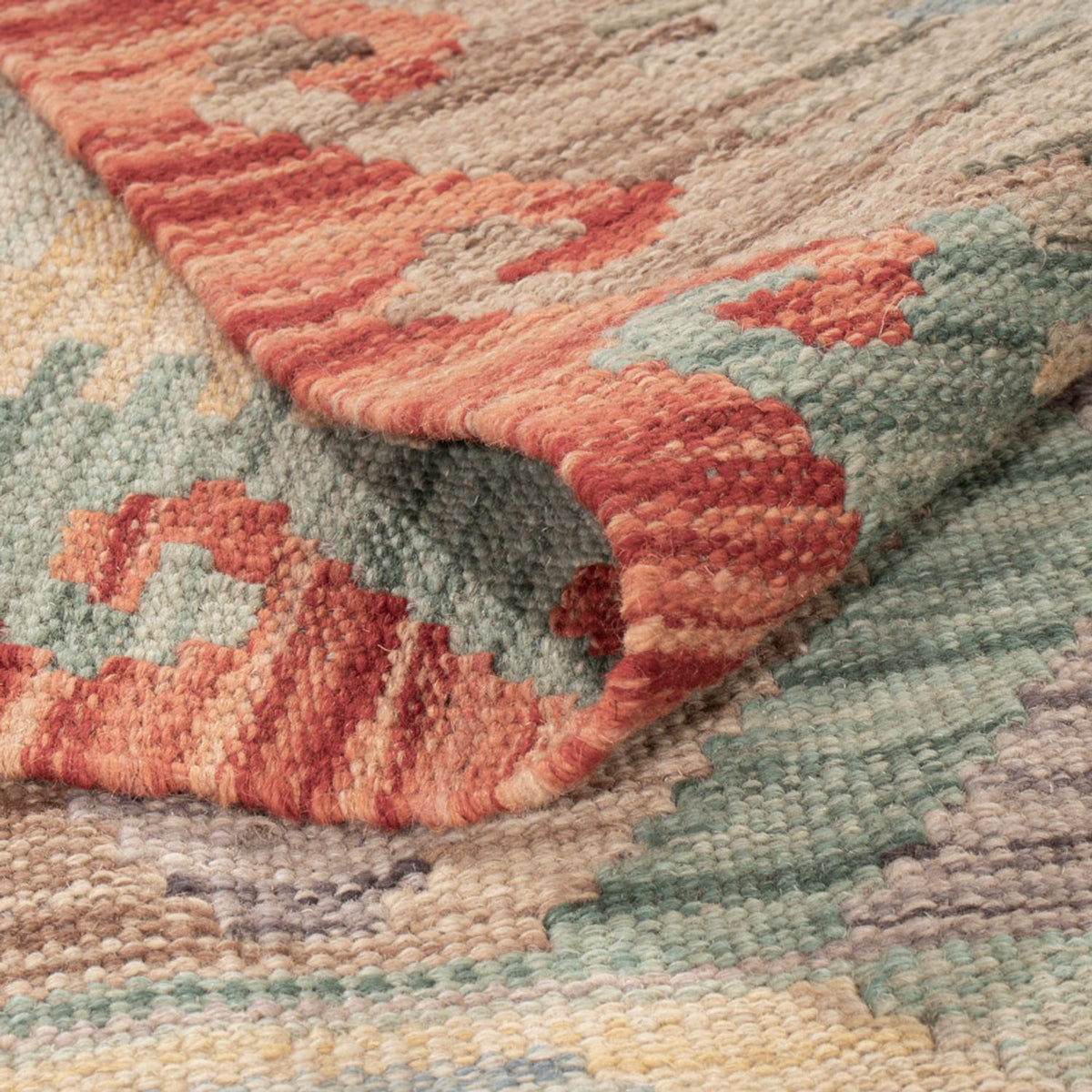 Kelim Carpet - Splash - 179 x 126 cm - flerfärgad