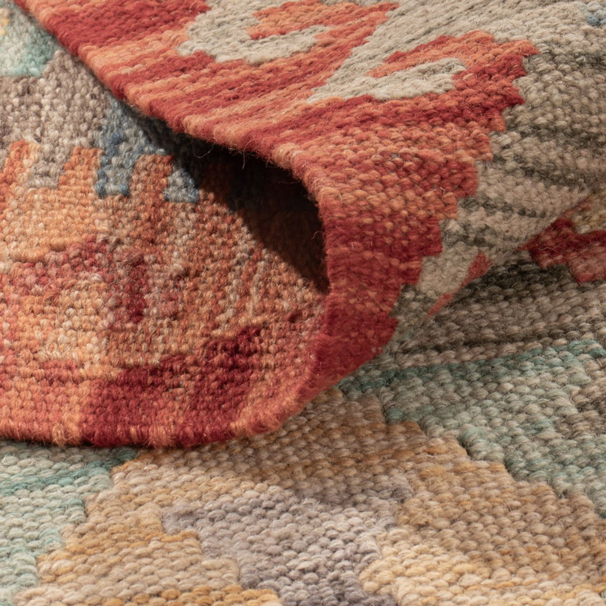 Kelim Carpet - Splash - 187 x 129 cm - flerfärgad