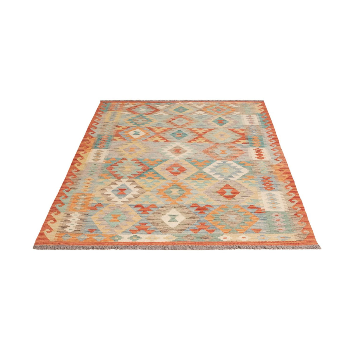 Kelim Carpet - Splash - 187 x 129 cm - flerfärgad