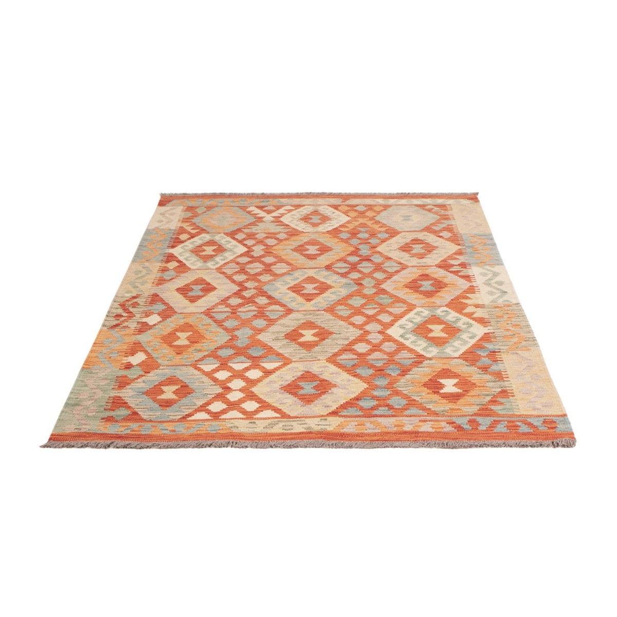 Kelim Carpet - Splash - 176 x 125 cm - flerfärgad