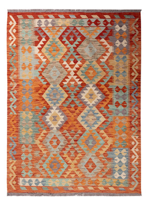 Kelim Carpet - Splash - 171 x 129 cm - flerfärgad