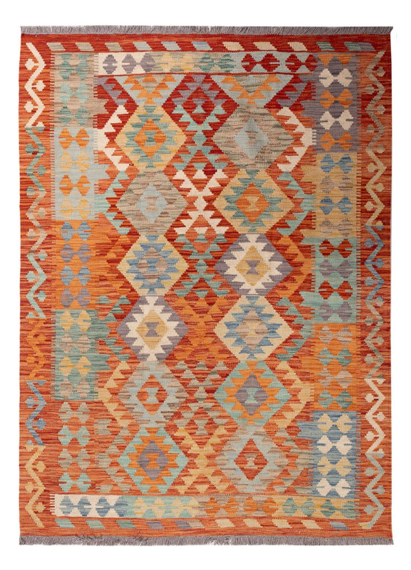 Kelim Carpet - Splash - 171 x 129 cm - flerfärgad
