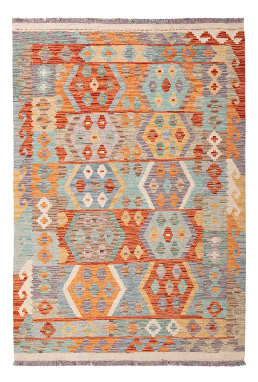 Kelim Carpet - Splash - 177 x 125 cm - flerfärgad