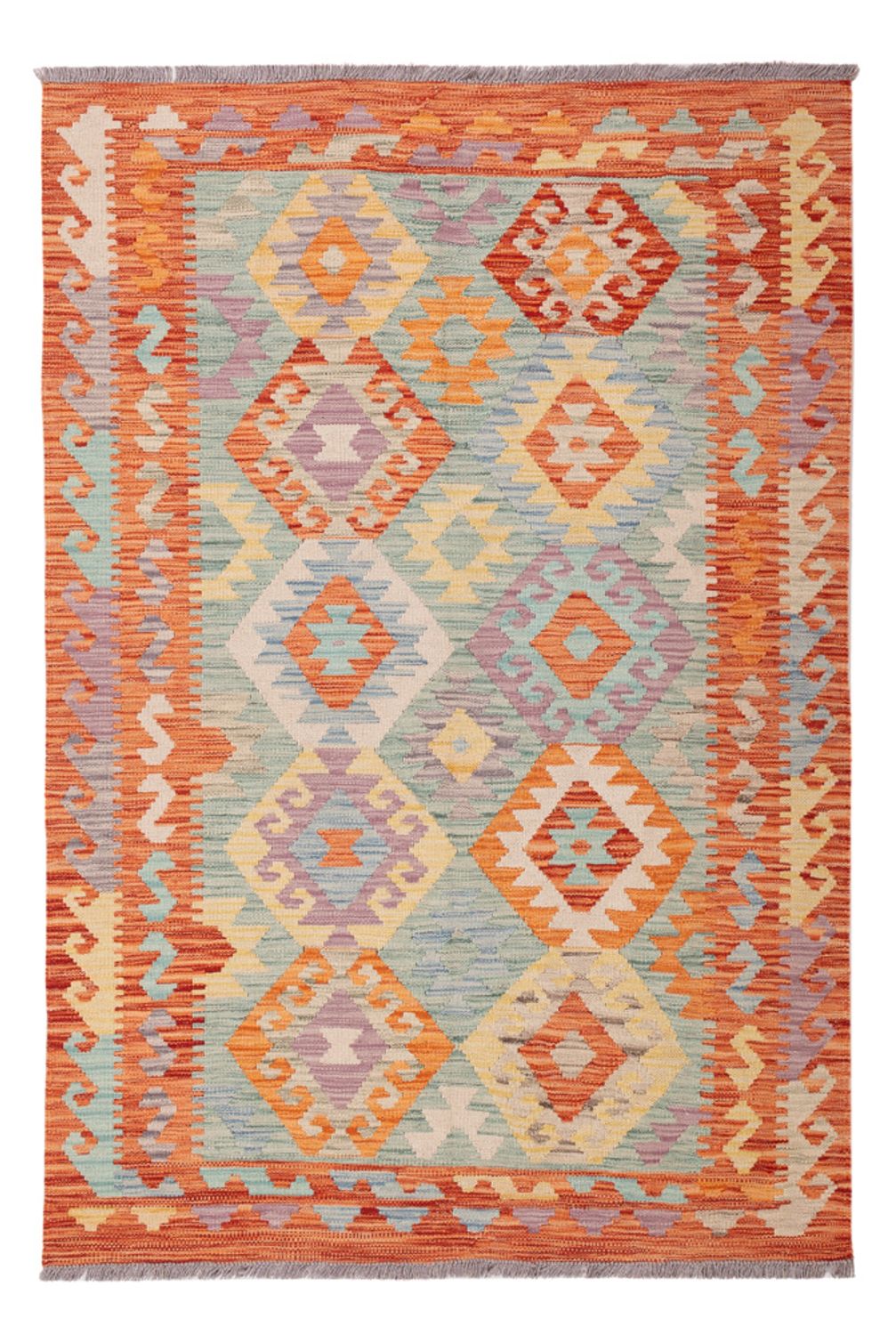 Kelim Carpet - Splash - 178 x 128 cm - flerfärgad