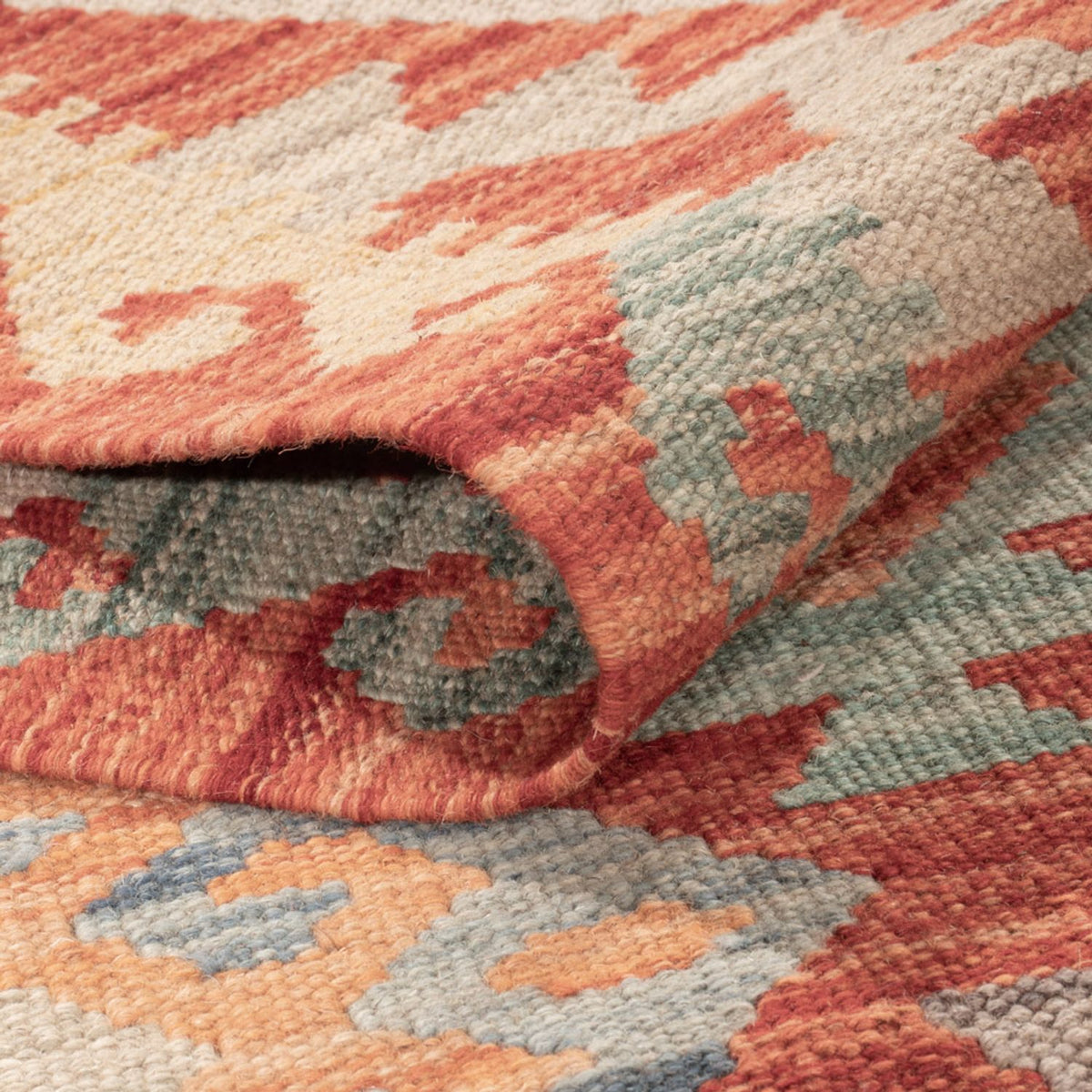 Kelim Carpet - Splash - 169 x 125 cm - flerfärgad