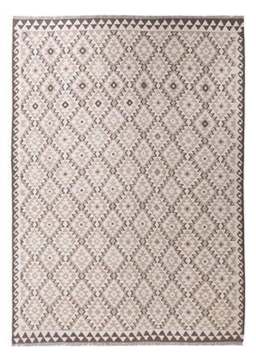 Kelim Carpet - Splash - 291 x 208 cm - ljusgrå
