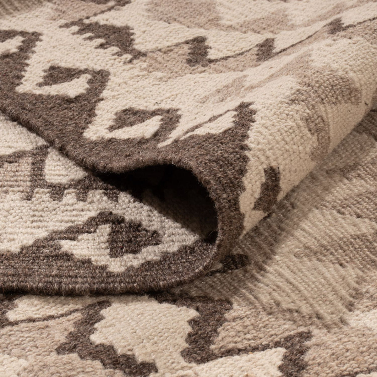 Kelim Carpet - Splash - 291 x 208 cm - ljusgrå