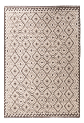 Kelim Carpet - Splash - 290 x 202 cm - ljusgrå