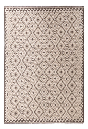Kelim Carpet - Splash - 290 x 202 cm - ljusgrå