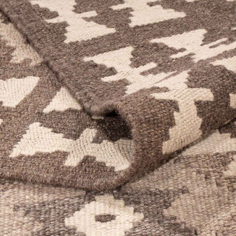 Kelim Carpet - Splash - 293 x 198 cm - ljusgrå