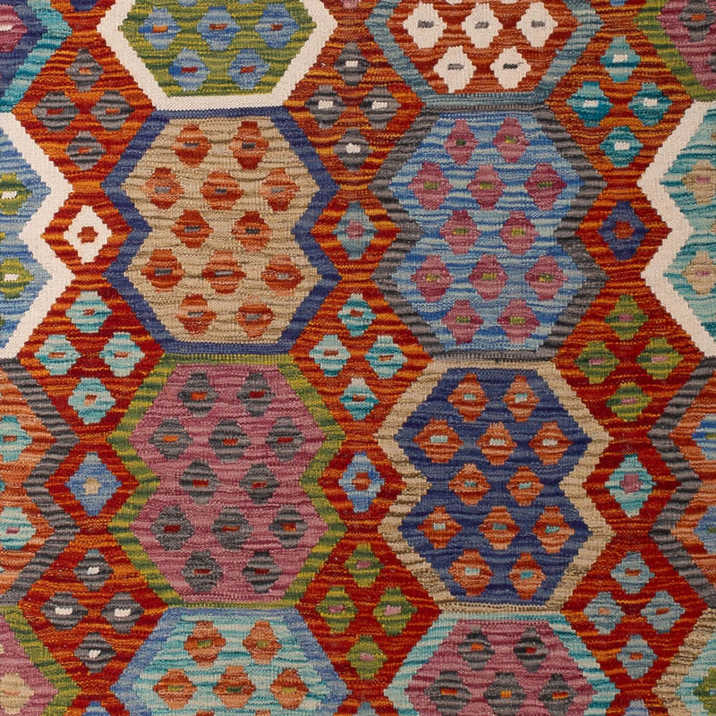 Kelim Carpet - Splash - 292 x 214 cm - flerfärgad