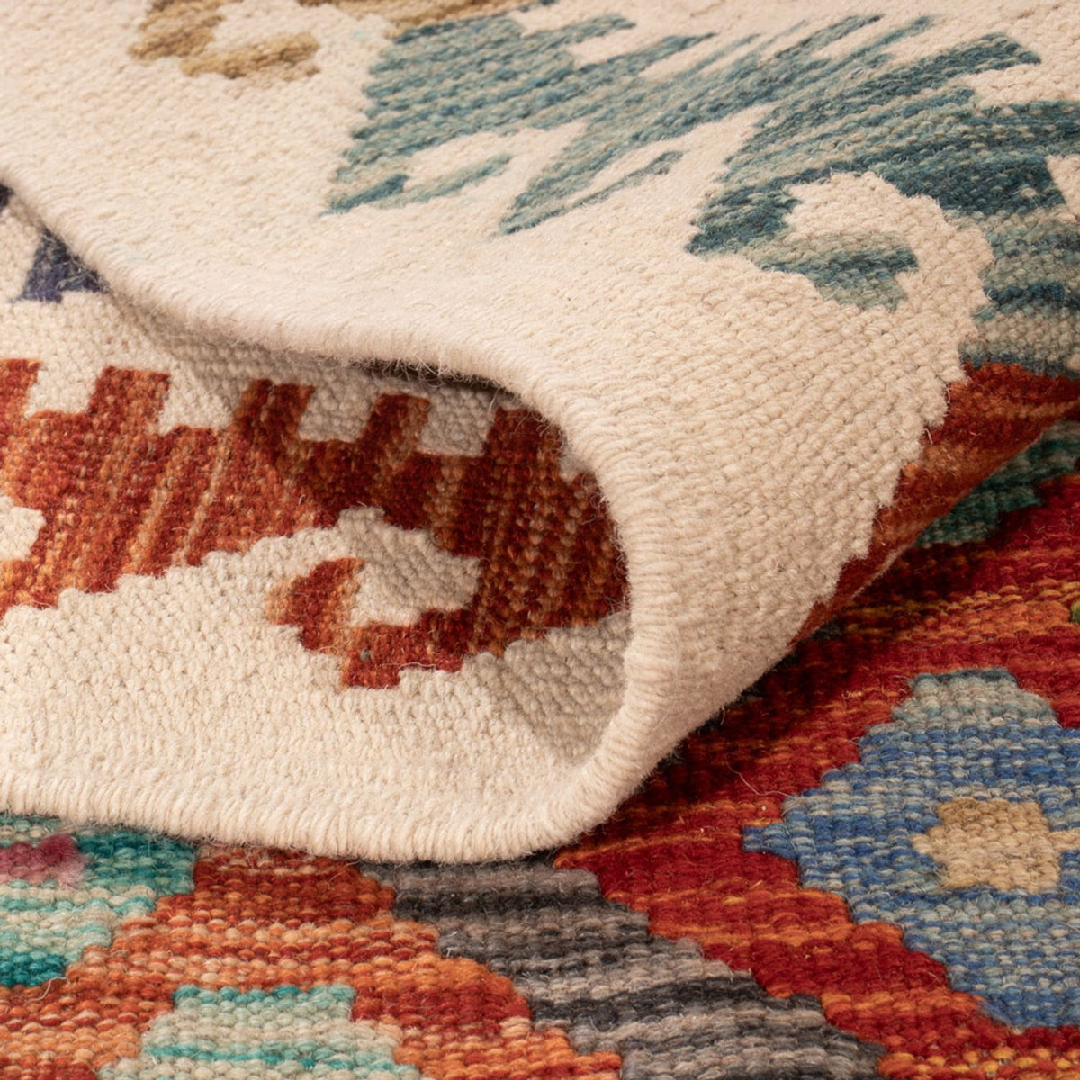 Kelim Carpet - Splash - 292 x 214 cm - flerfärgad