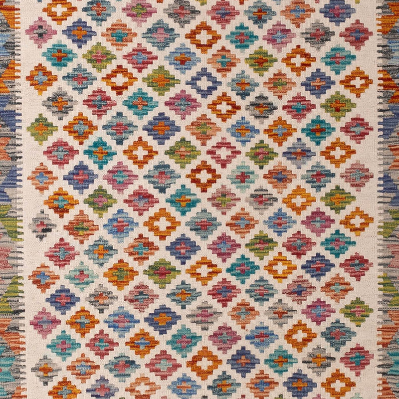 Kelim Carpet - Splash - 301 x 203 cm - flerfärgad